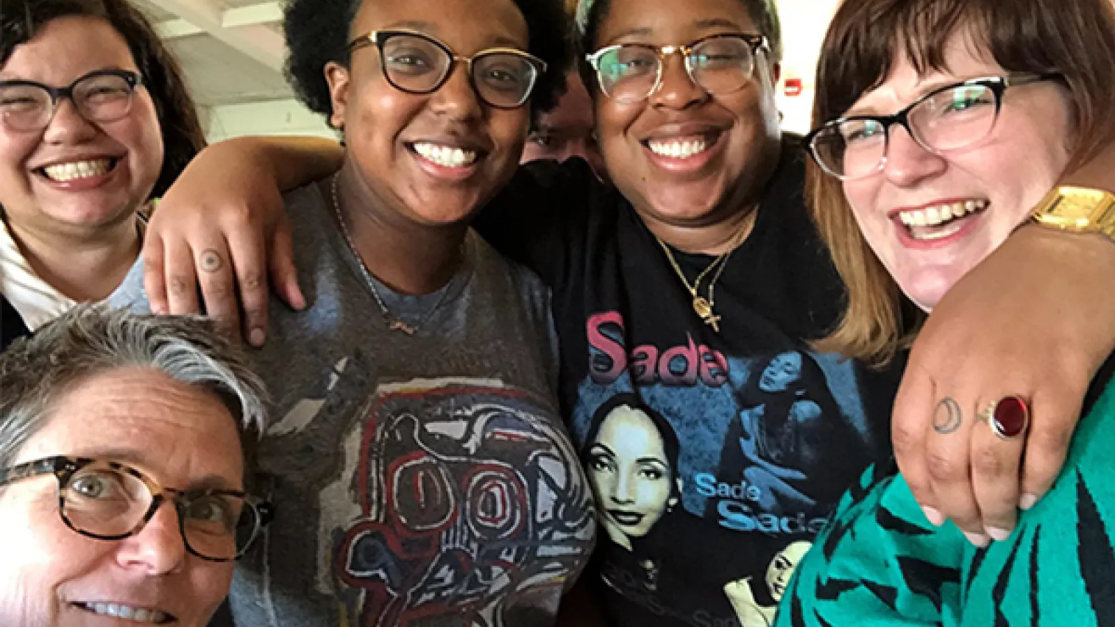 WGSS chair, students, and staff at 2018 Feminist Fest Celebration