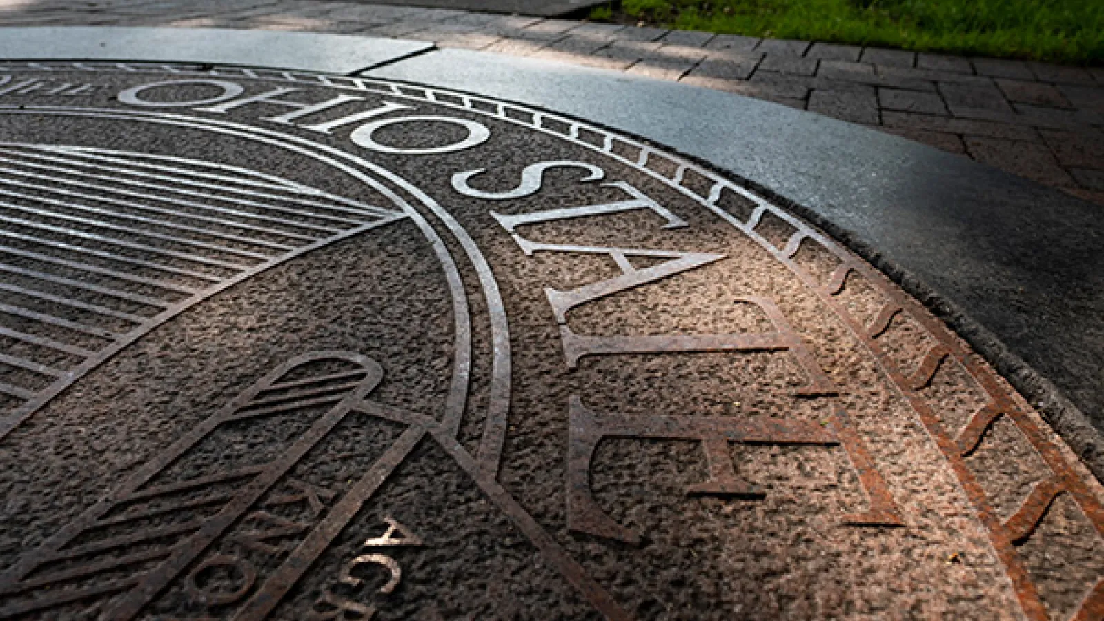 University seal on Oval
