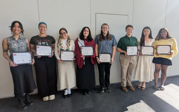 WGSS award recipients at spring reception in April 2026