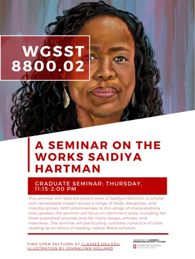 WGSST 8800.02: A Graduate Seminar on Saidiya Hartman